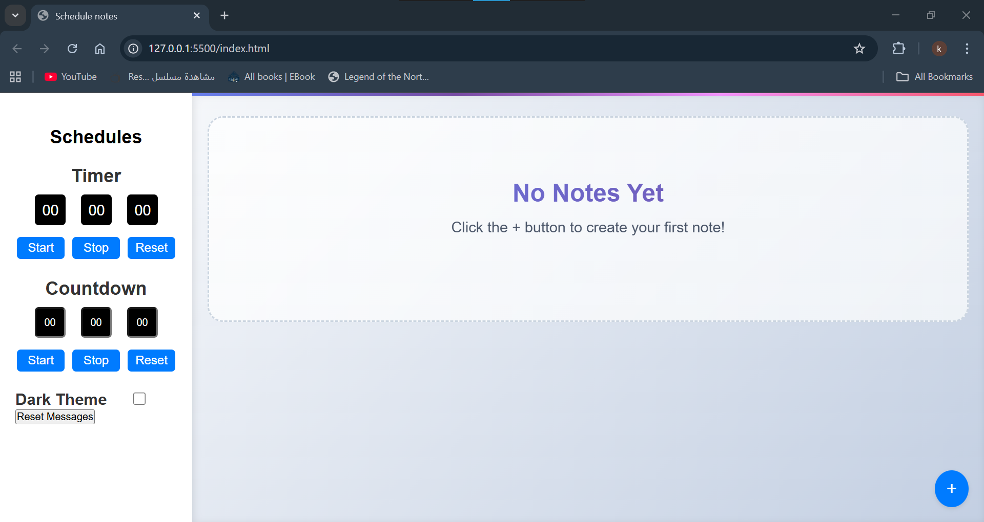 Timer & Notes Manager