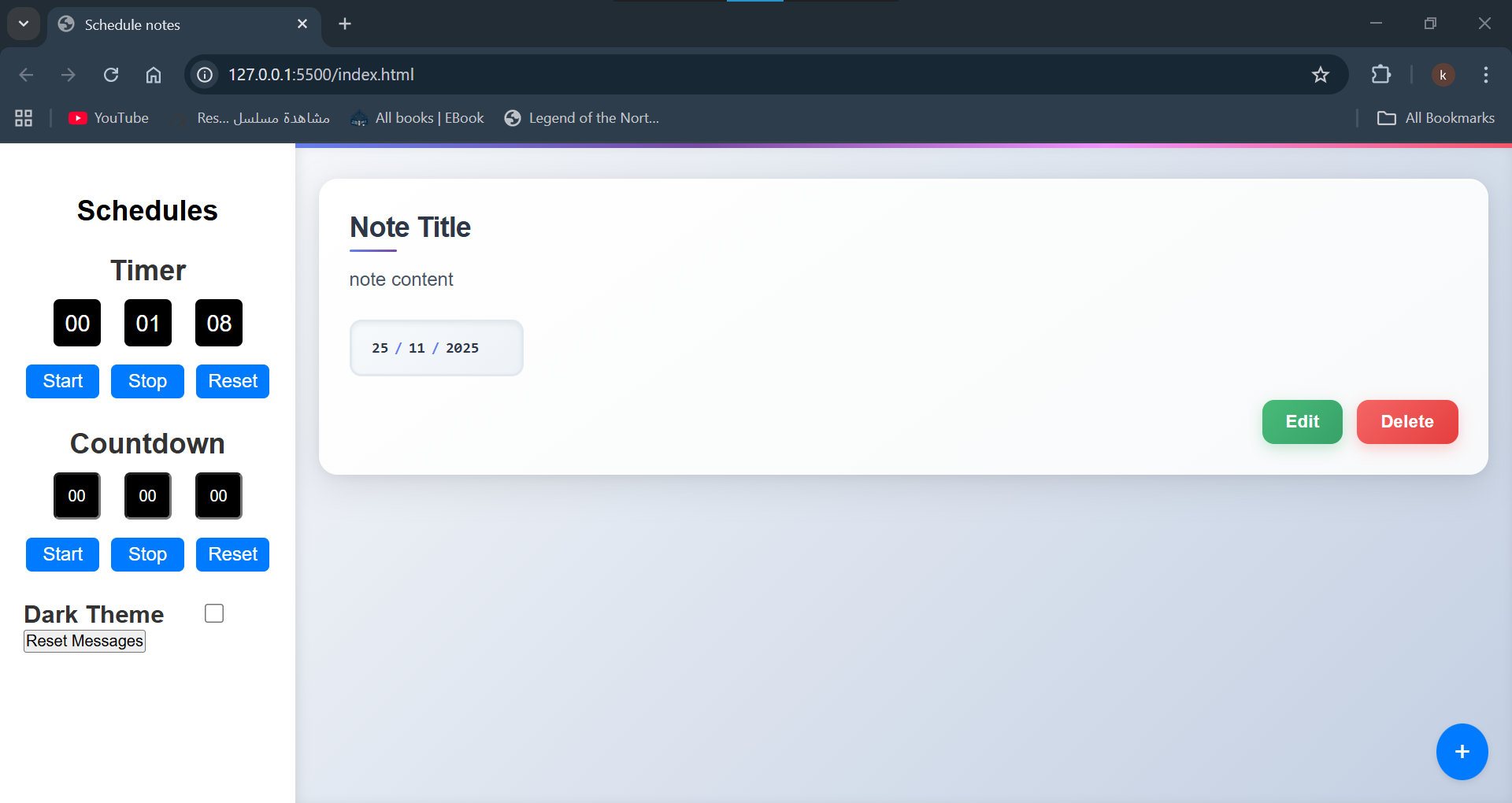 Timer & Notes Manager Details 2